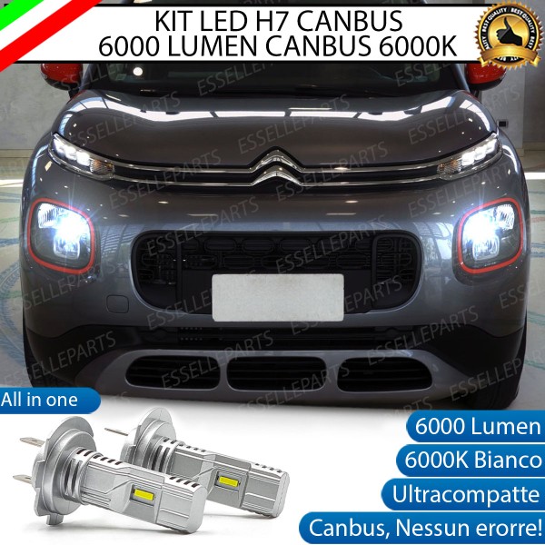 Kit Full LED coppia H7 6000 LUMEN Abbaglianti Specifici per CITROEN C3 AIRCROSS