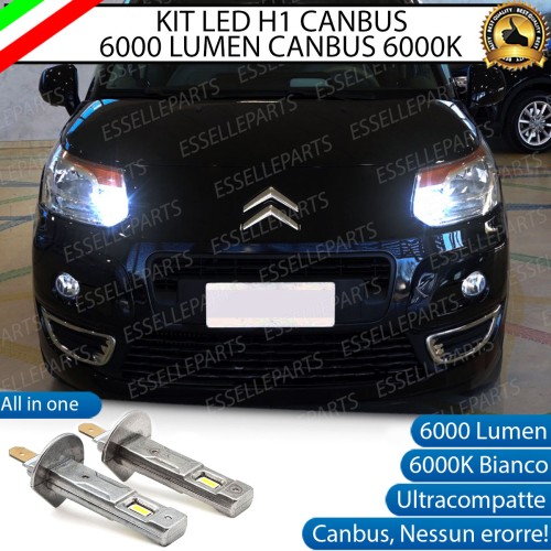 Kit Full LED coppia H1 - ULTRA COMPATTA - 6000 LUMEN abbaglianti per CITROEN C3 PICASSO