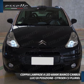 Luci posizione T10 W5W 6 LED Canbus Citroen C3 Pluriel