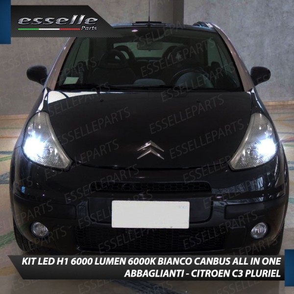 Kit Full LED coppia H1 - ULTRA COMPATTA - 6000 LUMEN abbaglianti per CITROEN C3 PLURIEL