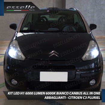 Kit Full LED coppia H1 - ULTRA COMPATTA - 6000 LUMEN abbaglianti per CITROEN C3 PLURIEL