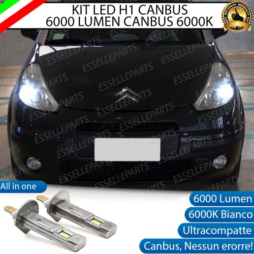 Kit Full LED coppia H1 - ULTRA COMPATTA - 6000 LUMEN abbaglianti per CITROEN C3 PLURIEL