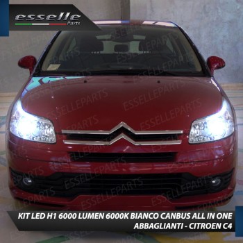 Kit Full LED coppia H1 - ULTRA COMPATTA - 6000 LUMEN abbaglianti per CITROEN C4