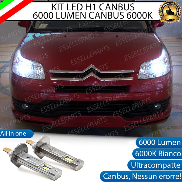 Kit Full LED coppia H1 6000 LUMEN abbaglianti CITROEN C4