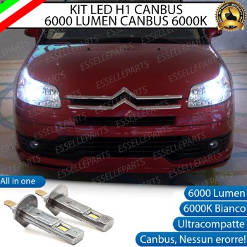 Kit Full LED coppia H1 - ULTRA COMPATTA - 6000 LUMEN abbaglianti per CITROEN C4