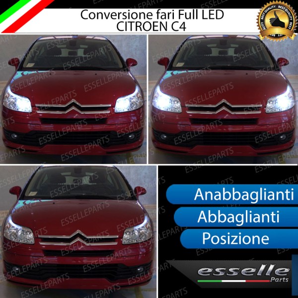 Kit Full Led conversione fari per CITROEN C4 6000K CANBUS