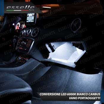 Kit led interni specifico per Mercedes Classe A W176 alette parasole portaoggetti plafoniera posteriore bagagliaio