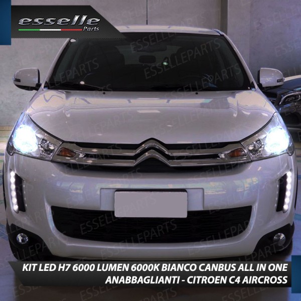 Kit Full LED Coppia H7 Ultra Compatta 6000 Lumen Anabbaglianti Per CITROEN C4 AIRCROSS