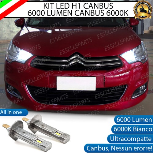 Kit Full LED coppia H1 - ULTRA COMPATTA - 6000 LUMEN abbaglianti per CITROEN C4 MK2