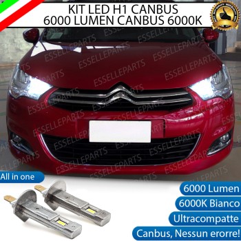 Kit Full LED coppia H1 - ULTRA COMPATTA - 6000 LUMEN abbaglianti per CITROEN C4 MK2