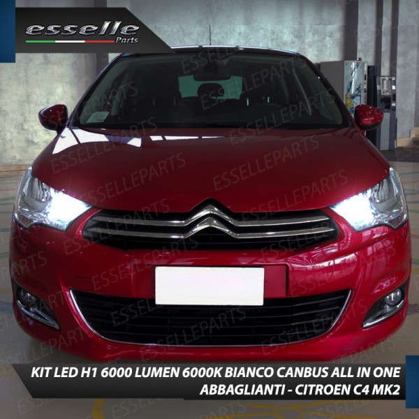 Kit Full LED coppia H1 - ULTRA COMPATTA - 6000 LUMEN abbaglianti per CITROEN C4 MK2