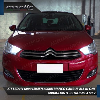 Kit Full LED coppia H1 - ULTRA COMPATTA - 6000 LUMEN abbaglianti per CITROEN C4 MK2