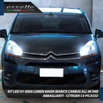 Kit Full LED coppia H1 - ULTRA COMPATTA - 6000 LUMEN abbaglianti per CITROEN C4 PICASSO
