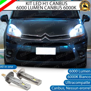 Kit Full LED coppia H1 - ULTRA COMPATTA - 6000 LUMEN abbaglianti per CITROEN C4 PICASSO