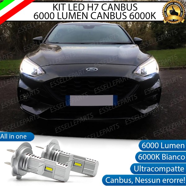 Kit Full LED coppia H7 6000 LUMEN Anabbaglianti FORD FOCUS MK4