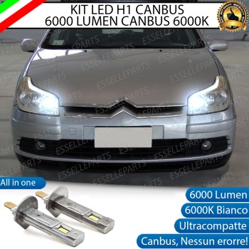 Kit Full LED coppia H1 - ULTRA COMPATTA - 6000 LUMEN abbaglianti per CITROEN C5 MK1 RESTYLING Kit Full LED coppia H1 - ULTRA COMPATTA - 6000 LUMEN abbaglianti per CITROEN C5 MK1 RESTYLING