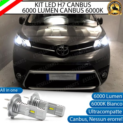 Kit Full LED H7 6000K bianco 6000 LUMEN Anabbaglianti Toyota Proace II / Proace Verso