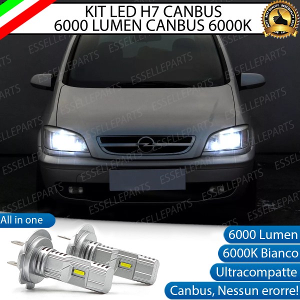 Kit Full LED coppia H7 - ULTRA COMPATTA - 6000 LUMEN Anabbaglianti OPEL ZAFIRA A