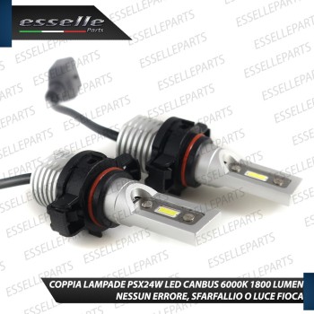 Led Canbus PSX24W Luce Bianca No Error fendinebbia CITROEN C3 III