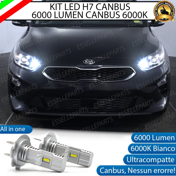 Kit Full LED coppia H7 6000 LUMEN Abbaglianti Specifici per KIA CEED 3
