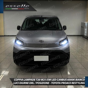 Coppia lampade T20 Luci di Posizione/Diurne 10 LED T20 TOYOTA PROACE CITY Restyling