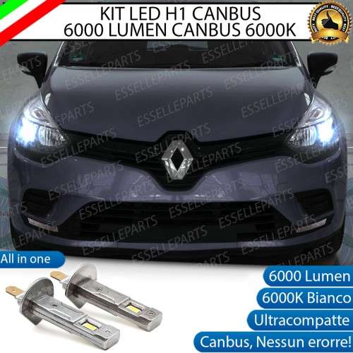 Kit Full LED coppia H1 - ULTRA COMPATTA - 6000 LUMEN abbaglianti per RENAULT CLIO MK4 RESTYLING