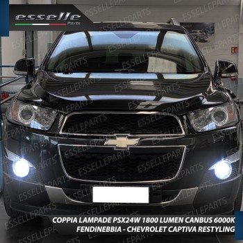 Coppia Lampade PSX24W 1800 Lumen 6000K Canbus Fendinebbia Chevrolet Captiva Restyling Coppia Lampade PSX24W 1800 Lumen 6000K Canbus Fendinebbia Chevrolet Captiva Restyling