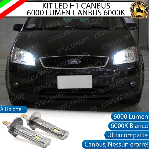 Kit Full LED coppia H1 - ULTRA COMPATTA - 6000 LUMEN abbaglianti per FORD C-MAX MK1