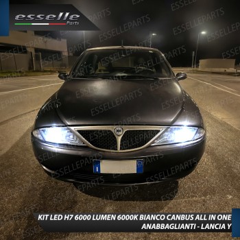 Kit Full LED Coppia H7 Ultra Compatta 6000 Lumen Anabbaglianti Per Lancia Y 840