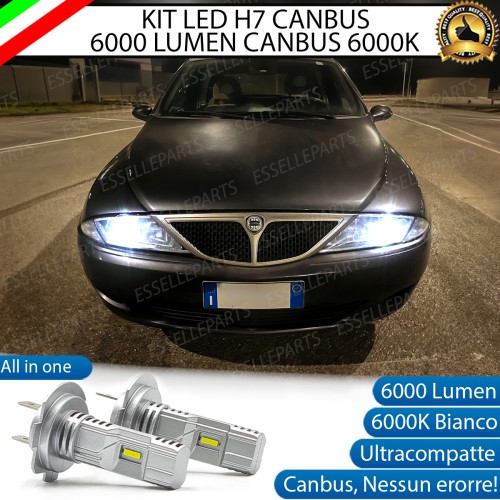 Kit Full LED Coppia H7 Ultra Compatta 6000 Lumen Anabbaglianti Per Lancia Y 840