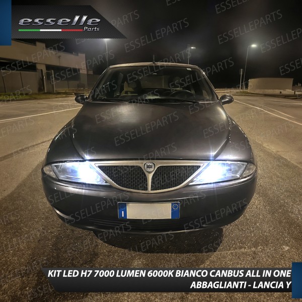 Kit Full LED H3 ULTRACOMPATTE Abbaglianti 7000 LUMEN 6000K ghiaccio LANCIA Y 840