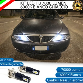 Kit Full LED H3 ULTRACOMPATTE Abbaglianti 7000 LUMEN 6000K ghiaccio LANCIA Y 840