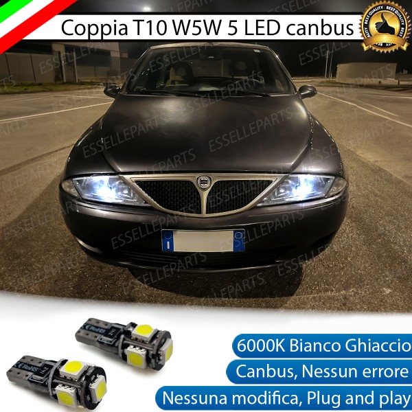 Luci posizione T10 W5W 5 LED Canbus Lancia Y
