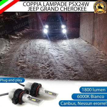 Lampade PSX24W 1800 LUMEN Fendinebbia JEEP GRAND CHEROKEE DAL 2011 AL 2013