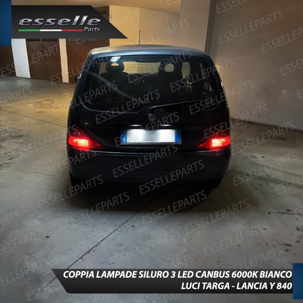 Luci Targa 3 LED Canbus 6000K per LANCIA Y
