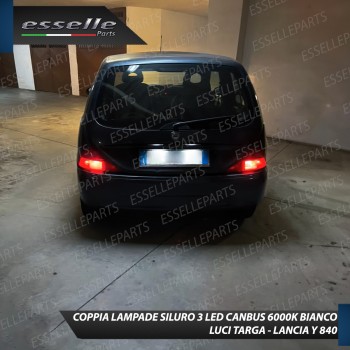 Luci Targa 3 LED Canbus 6000K per LANCIA Y