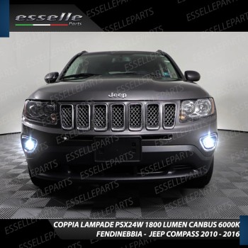 Lampade 1800 LUMEN PSX24W fendinebbia JEEP COMPASS I