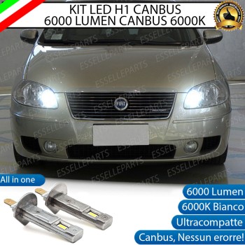 Kit Full LED Coppia H1 Ultra Compatta 6000 Lumen Abbaglianti Per FIAT CROMA