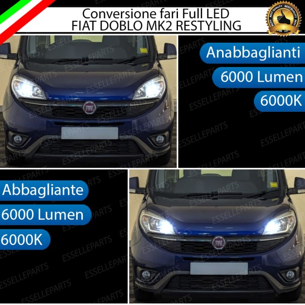Conversione Fari Full LED FIAT DOBLO MK2 RESTYLING