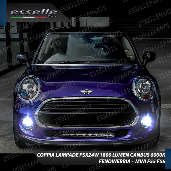 Led Canbus PSX24W Luce Bianca No Error fendinebbia MINI F55 F56
