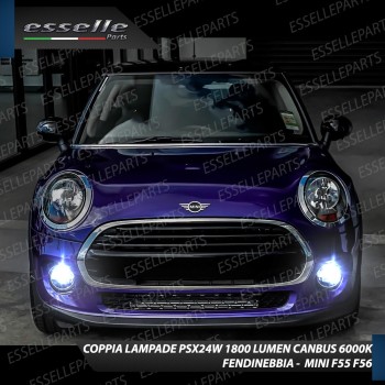 Led Canbus PSX24W Luce Bianca No Error fendinebbia MINI F55 F56