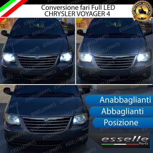 Conversione Fari Full LED per CHRYSLER VOYAGER 4 6000k Bianco