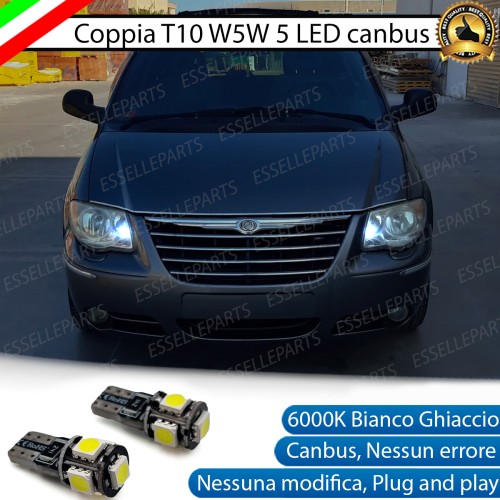 Lampade T10 W5W 5 LED luci posizione Chrysler Voyager IV