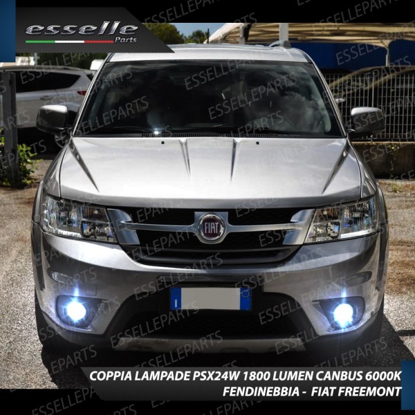 Led Canbus PSX24W Luce Bianca No Error fendinebbia FIAT FREEMONT