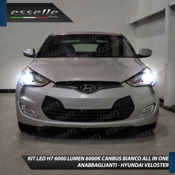 Conversione Fari Full LED per Hyundai Veloster con fari a parabola
