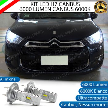 Kit Full LED Coppia H7 Ultra Compatta 6000 Lumen Anabbaglianti Per CITROEN DS4 Kit Full LED Coppia H7 Ultra Compatta 6000 Lumen Anabbaglianti Per CITROEN DS4