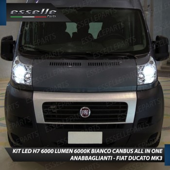 Kit Full LED Coppia H7 Ultra Compatta 6000 Lumen Anabbaglianti Per FIAT DUCATO MK3