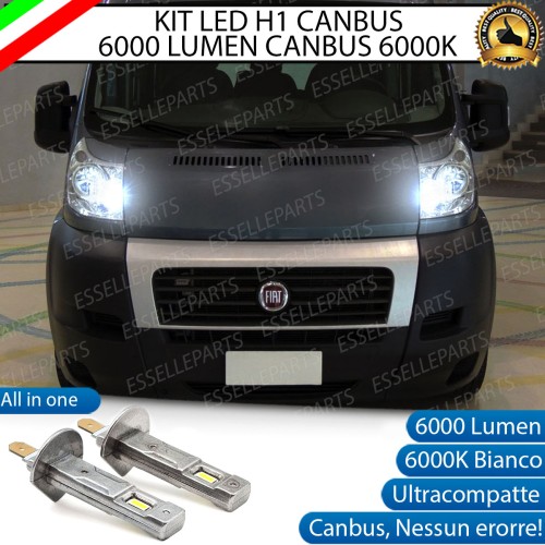 Kit Full LED coppia H1 - ULTRA COMPATTA - 6000 LUMEN abbaglianti per FIAT DUCATO MK3