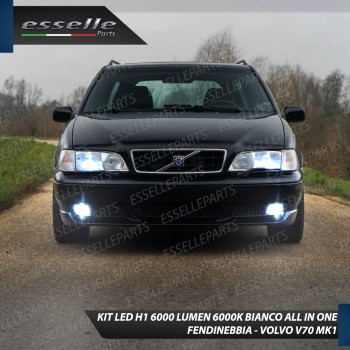 Kit Full LED coppia H1 6000 LUMEN Fendinebbia per Volvo V70 MK1