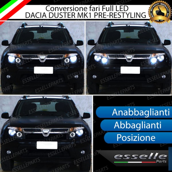 Conversione fari Full LED Dacia Duster MK1 Pre‑Restyling